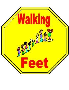 Classroom Management- Walking Feet Sign by Real Reading Remedies ...