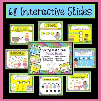 SMART Board Math Activities for Spring by Debbie Wood | TpT