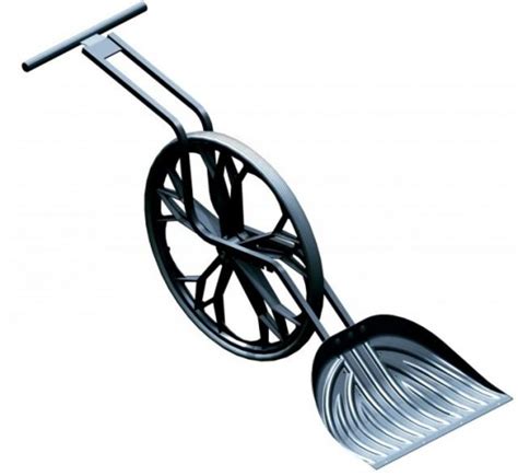 The highly-efficient Wovel wheeled snow shovel