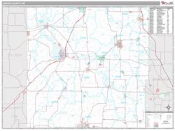 Dodge County, WI Map (Premium Style)