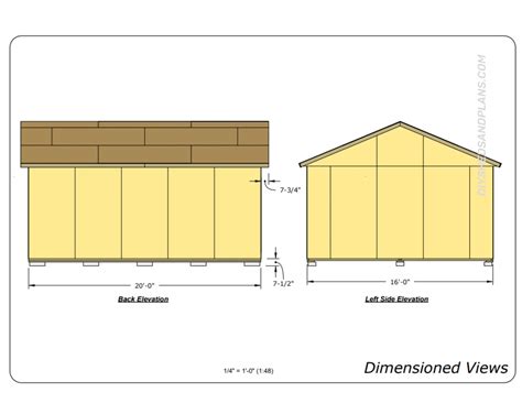 16x20 Shed Plans | Free | Gable Roof | Material List | DIY