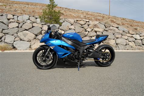 Kawasaki ZX6r Beautiful bike sport street custom drag stretched show quality 09