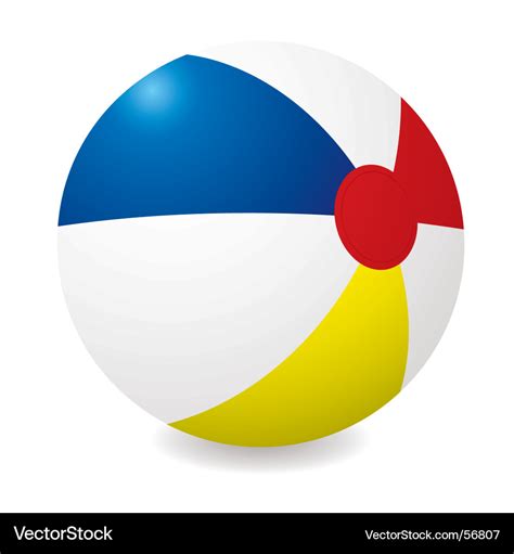 Beach ball Royalty Free Vector Image - VectorStock