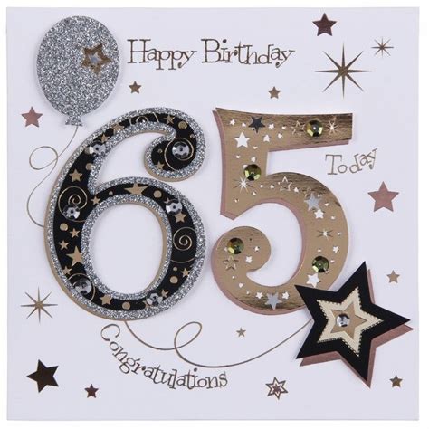 Dad 65th Birthday Card | Birthday Cakes