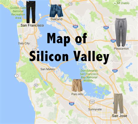 Pants Map of Silicon Valley : r/siliconvalley