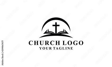 church and book logo design inspirations Stock Vector | Adobe Stock