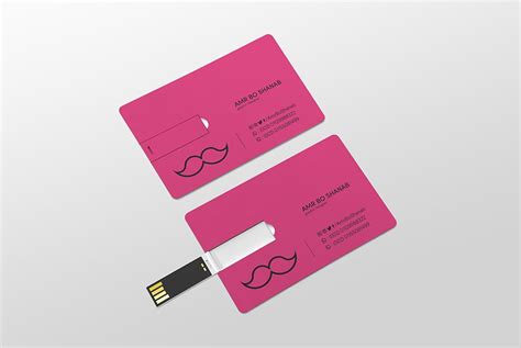 Download USB Business Card Mockup PSD. A Custom USB Business Card Template with usb flash dr ...