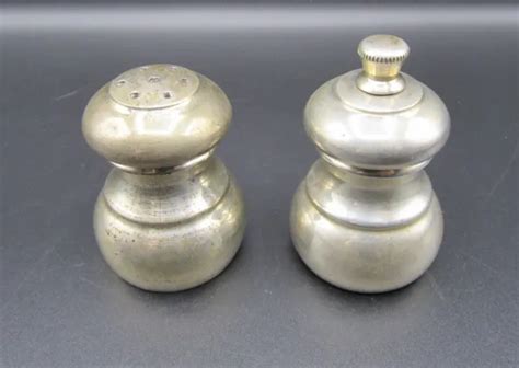 VINTAGE PAIR TIFFANY & Co sterling silver salt shaker/pepper mill grinder $88.00 - PicClick
