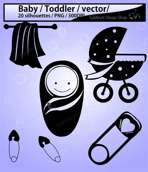 Baby silhouette svg / baby svg / toddler svg / vector / baby | Etsy