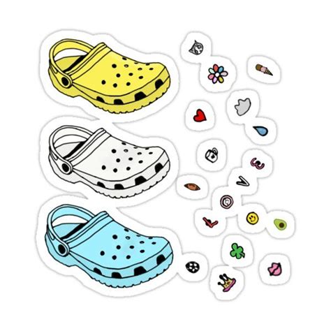 Customizable Crocs Sticker Pack Sticker by Katelyn Surprise | Vinyl ...