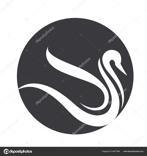 Swan Icon Template Vector Illustration Stock Vector by ©Hatigraphic ...