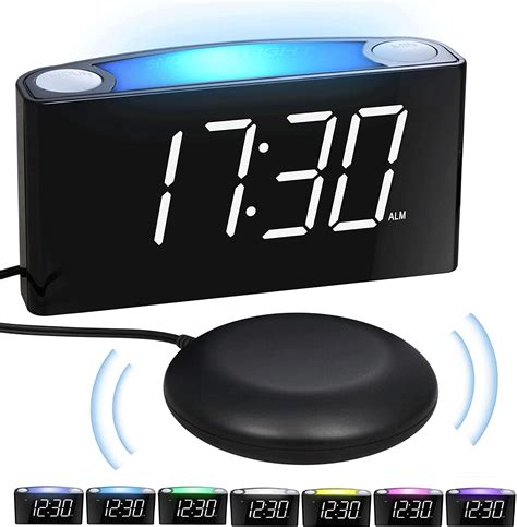 Mesqool Loud Alarm Clock Bed Shaker, Powerful Vibrating for Heavy ...