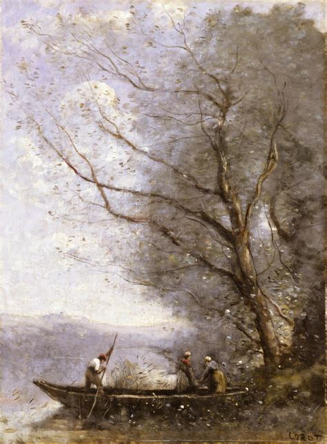 Le Batelier, 1865, Jean-Baptiste-Camille Corot - La-clef-des-cœurs