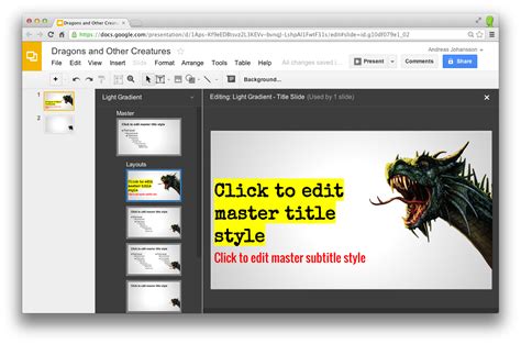 Creare una presentazione gratis con Google Slides.