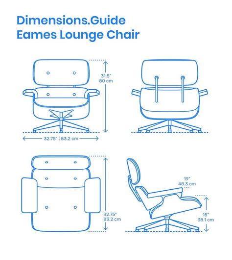 Eames Lounge Chair #lounge #chair #dimensions The Eames Lounge Chair and Ottoman is an iconic ...