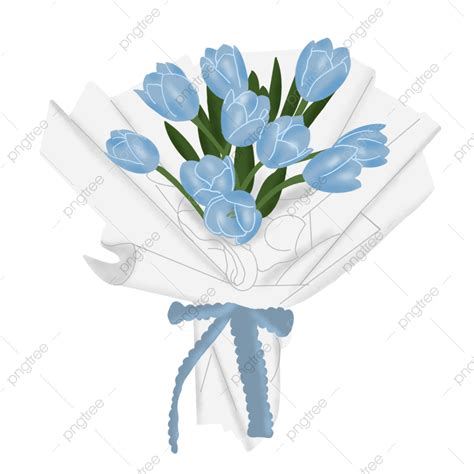 Tulip Bouquet Png Transparent Blue Tulip Flower Bouqu - vrogue.co