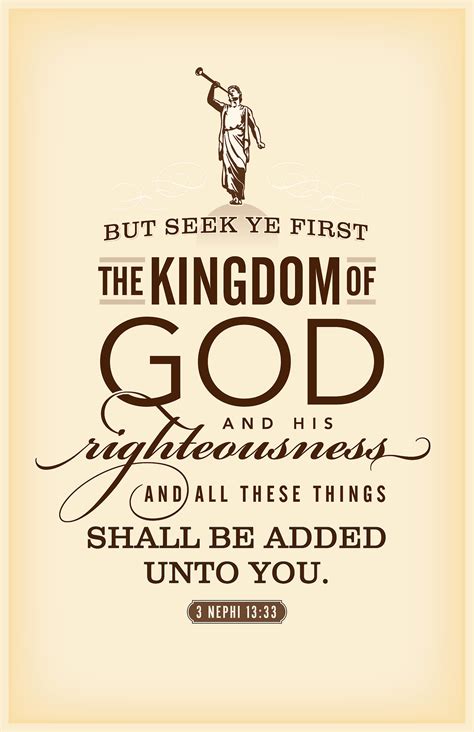 Seek First The Kingdom Of God Quotes - ShortQuotes.cc