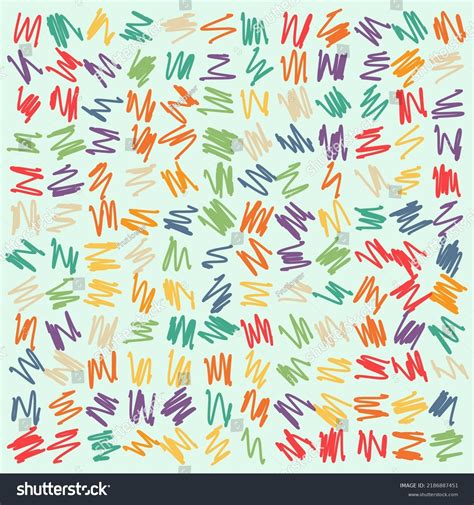 Scribble Line Set Hand Drawn Lines Stock Vector (Royalty Free ...