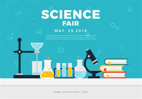 Science Fair Poster Banner – Download Free Vectors, Clipart Intended For Science Fair Banner ...