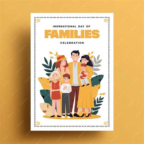 Premium Photo | International Day Of Families Poster Design