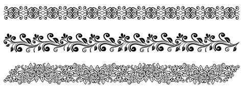 Set of vintage vector borders 31704270 Vector Art at Vecteezy