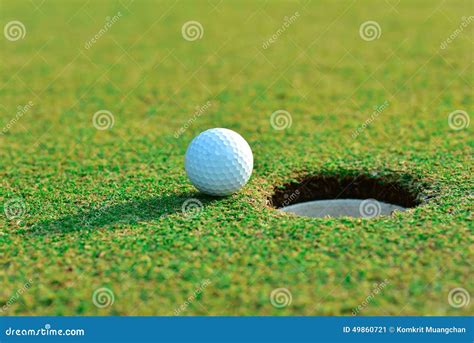 Close up of golf ball stock image. Image of gear, play - 49860721