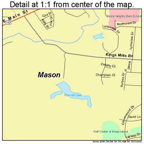 Mason Ohio Street Map 3948188