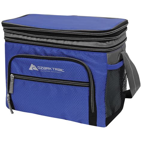 Ozark Trail 12-Can Soft Side Thermocooler with Removable Hardliner Insert, Blue - Walmart.com