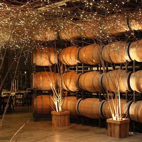 The Barrel Room--designed as a magical passageway from the cocktail space to the #winery ...