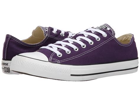 Purple Converse Low Top Eggplant Peel Custom Bling Bridal Wedding Kicks ...