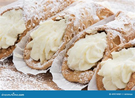 Cannoli stock image. Image of cannoli, dessert, cuisine - 49974981