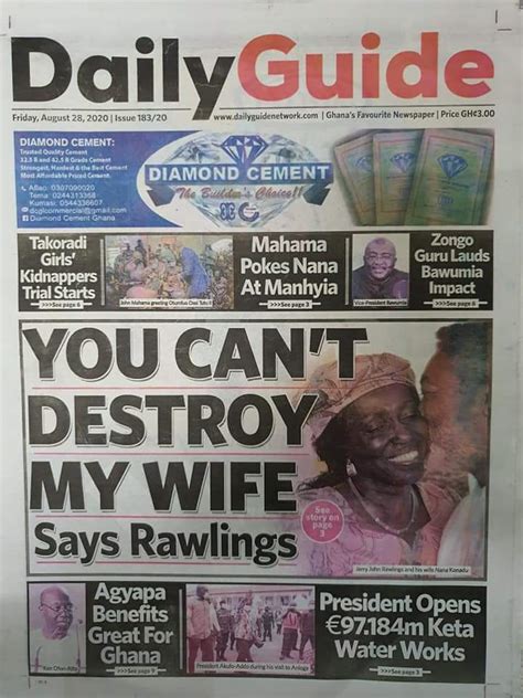 Newspaper Headlines Of Today: Friday, August 28, 2020 - Broadcastghana