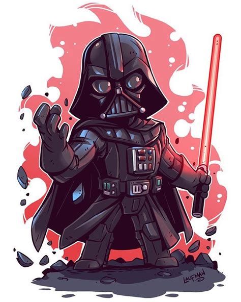 The Art of Derek Laufman | Star wars personagens, Personagens chibi ...