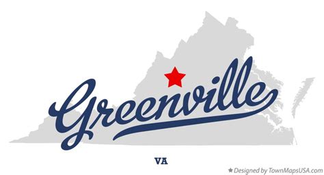 Map of Greenville, VA, Virginia