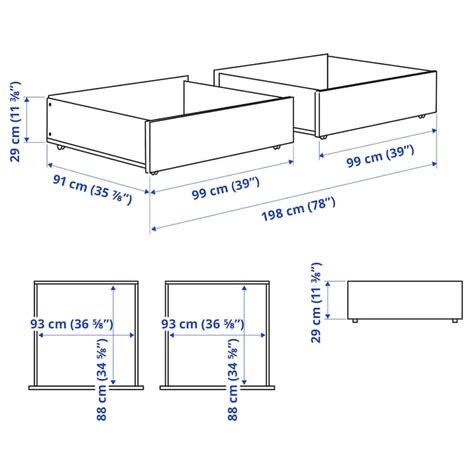 SMYGA bed storage box, light grey, 99x91x29 cm - IKEA