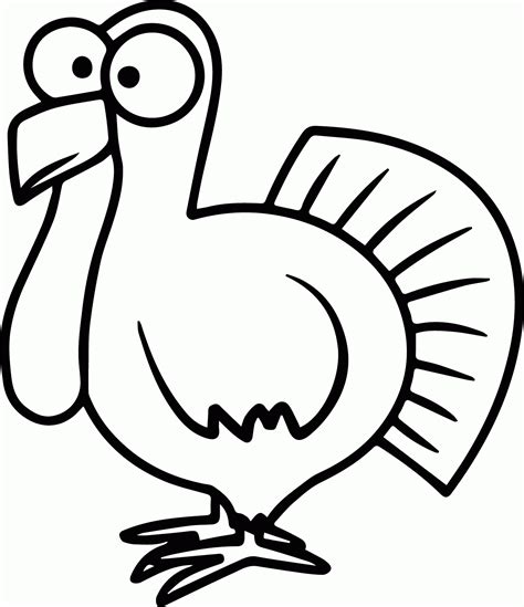 Coloring Pages Turkey Cartoon - Coloring Home