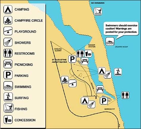 Map Of Anastasia State Park