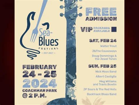 Clearwater Blues Festival 2024 Lineup - Kris Shalne