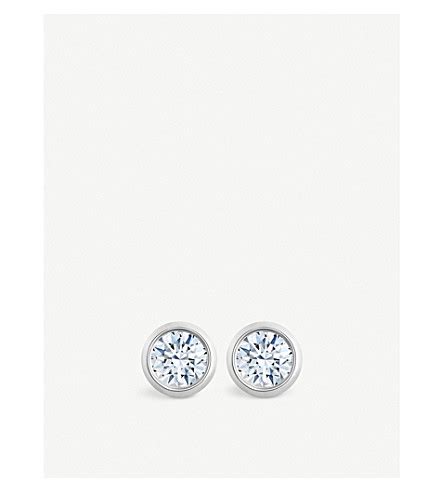 DE BEERS - My First De Beers One 18ct Diamond Stud earrings | Selfridges.com