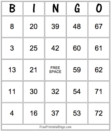 49 Printable Bingo Card Templates | Free printable bingo cards, Free bingo cards, Bingo cards ...