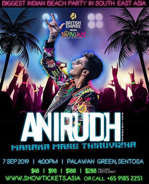 Anirudh Concert Singapore, Tickets & Vouchers, Event Tickets on Carousell