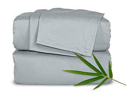 King Sheets by Pure Bamboo, Genuine 100% Organic Viscose Derived from Bamboo Bed Sheet Set ...