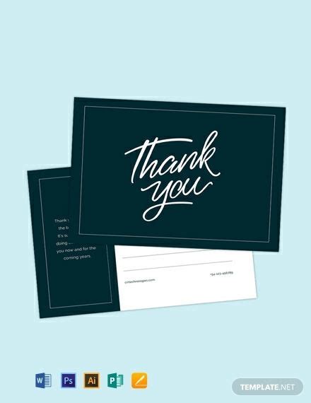 Instantly Download Free Thank You Postcard Template, Sample & Example in Microsoft Word (DOC ...