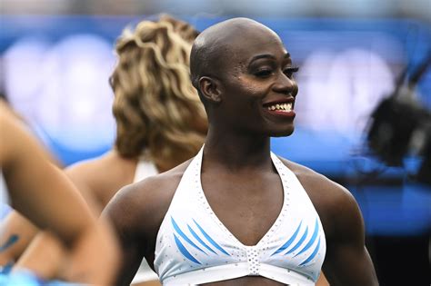 Transgender NFL Carolina Panthers cheerleader Justine Lindsay reaction - Outsports