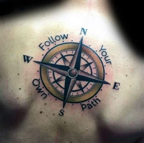 50 Simple Compass Tattoos For Men - Directional Design Ideas