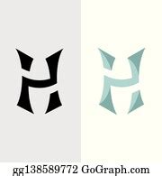 900+ Letter H Monogram Logo Design Template Clip Art | Royalty Free - GoGraph