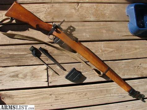 ARMSLIST - For Sale: Original FTR Lee Enfield No4 Mk1/2 303 British + Extra Mag, Sling, Bayonet