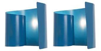 Pair of Teal Modern Twisted Metal Bedside Table Lamps Lights Desk Lamp: Amazon.co.uk: Lighting