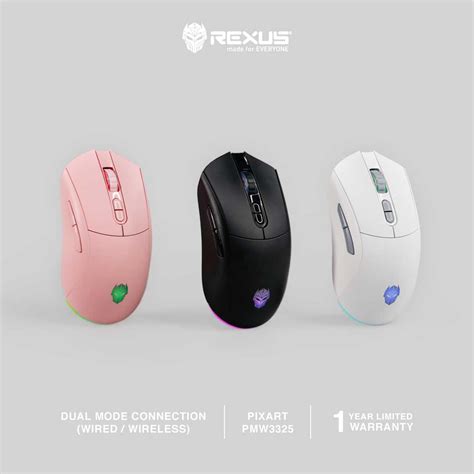 Jual Rexus Mouse Wireless Gaming Arka 107 Dual Connection