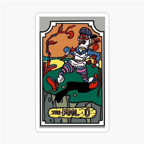 "The Fool JoJo Tarot Card" Sticker for Sale by censor ♡ | Redbubble